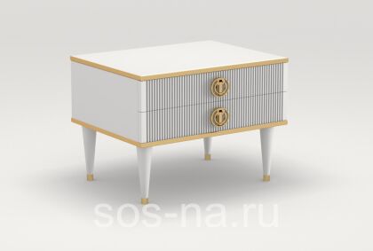 Тумба прикроватная Глория 2 ящика